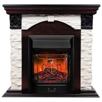 Электрокамин RealFlame Dublin Lux AO с очагом Majestic Lux Black