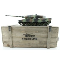 Р/У танк Taigen 1/16 Leopard 2 A6 (Германия) САМО 2.4G RTR, деревянная коробка